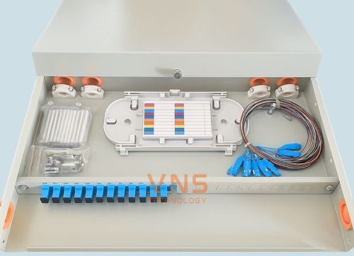 Hộp Phối Quang ODF Sắt Lắp Rack 16FO Indoor