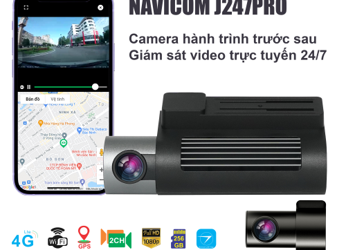 Camera hành trình trước sau Navicom J247Pro 2K